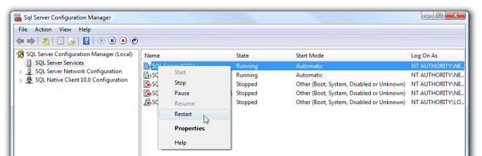 Step 3: Restart Server Instance