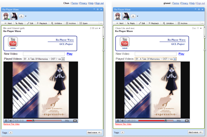 Re-Player Wave: Sharing Playlist with Friends