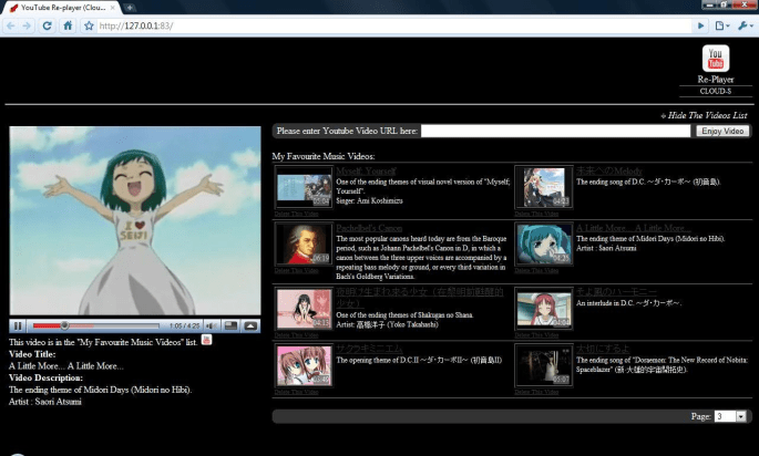 YouTube Re-Player Cloud-S