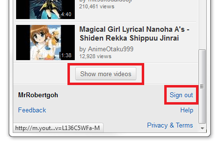 YouTube Mobile Not-so-good Design