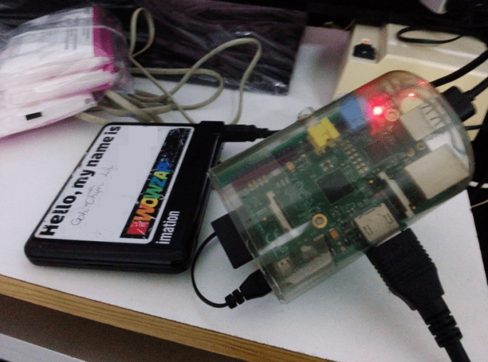 A closer look of my Raspberry Pi.