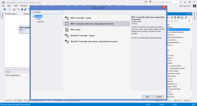 Journey to ASP .NET MVC 5 – cuteprogramming