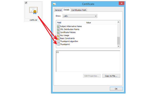 Thumbprint and Its Algorithm