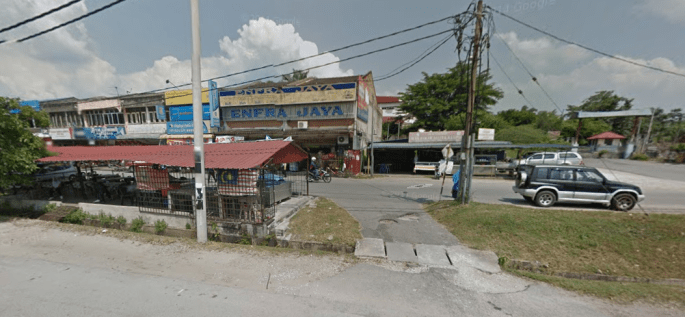 Recently, I found out that my kampung was actually searchable on Google Maps Street View.